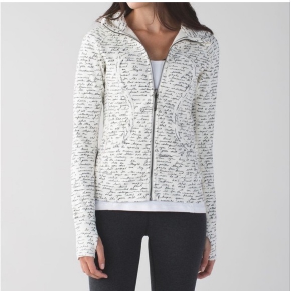 lululemon athletica White Hoodie with Black Script - Picture 2 of 16